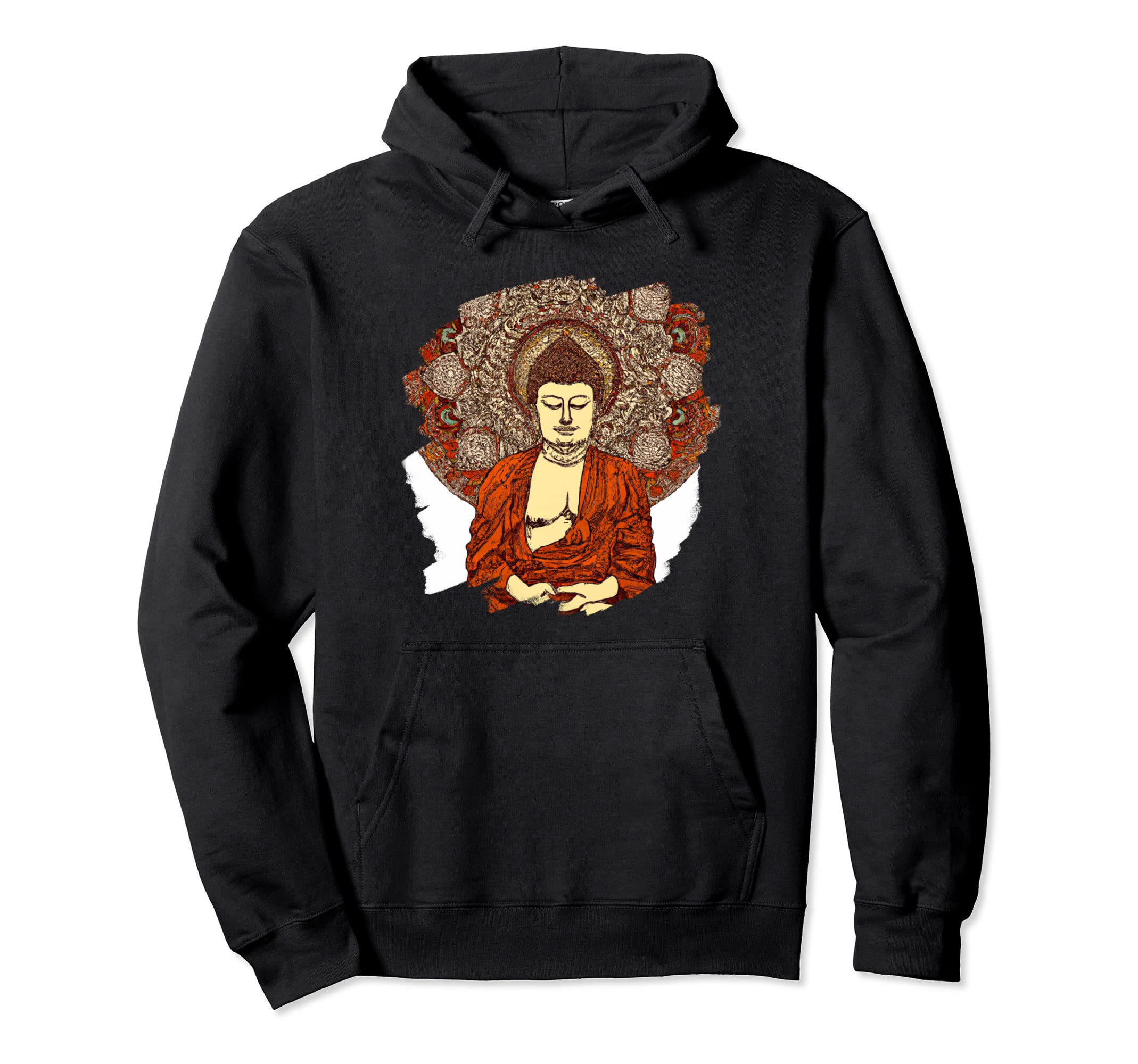 Zen Buddha Mandala Spiritual Asian Hoodie - Graphic Print Men Women - T-Shirt, Sweatshirt, Hoodie