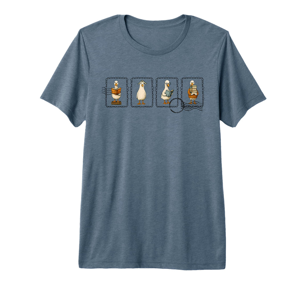 Reading Silly Goose Book Funny Bookish T-Shirt - Minimalist Print Unisex - T-Shirt, Sweatshirt, Hoodie