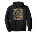 Overstimulated Soccer Mom Leopard Hoodie - Fun Novelty Design Men Women - T-Shirt, Sweatshirt, Hoodie