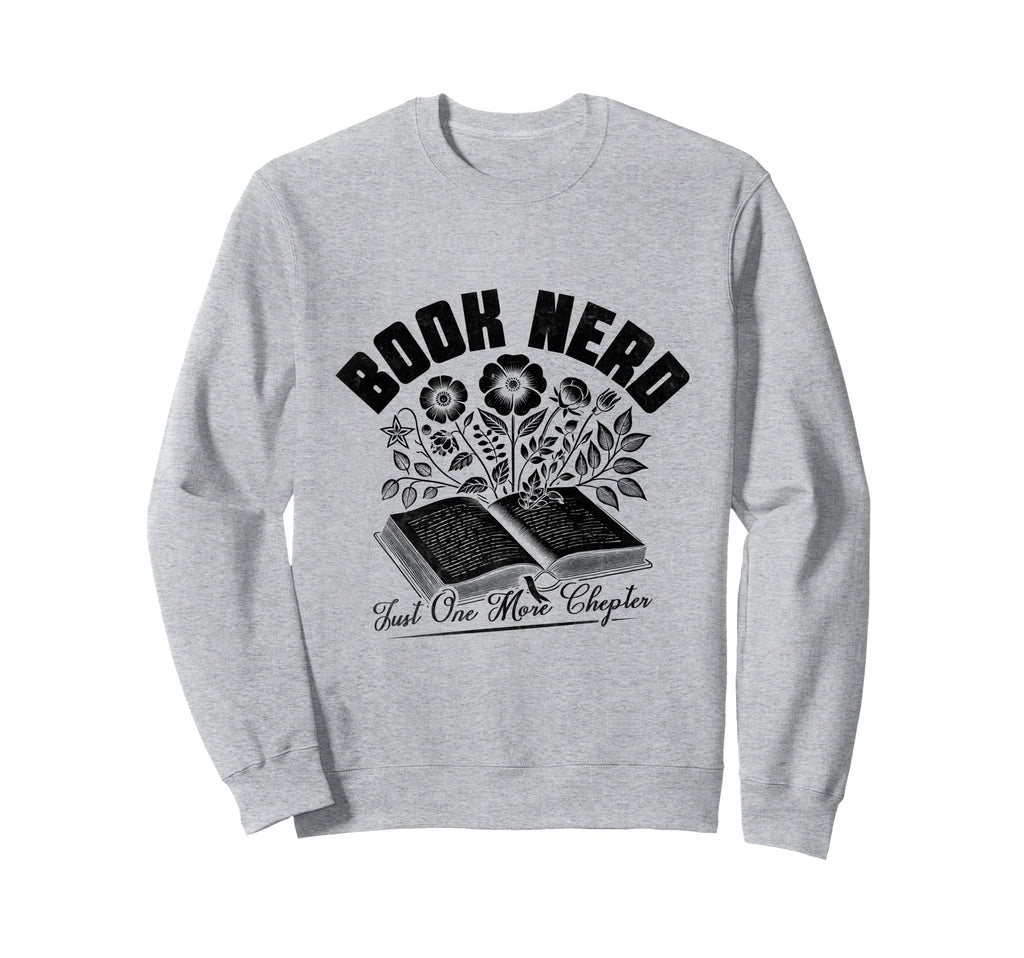 Book Nerd Reading Books Bookworm Sweatshirt - Custom Art Print Unisex - T-Shirt, Sweatshirt, Hoodie