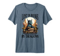Mythology Fantasy Book Lover Dragon Tri T-Shirt - Unique Graphic Unisex - T-Shirt, Sweatshirt, Hoodie