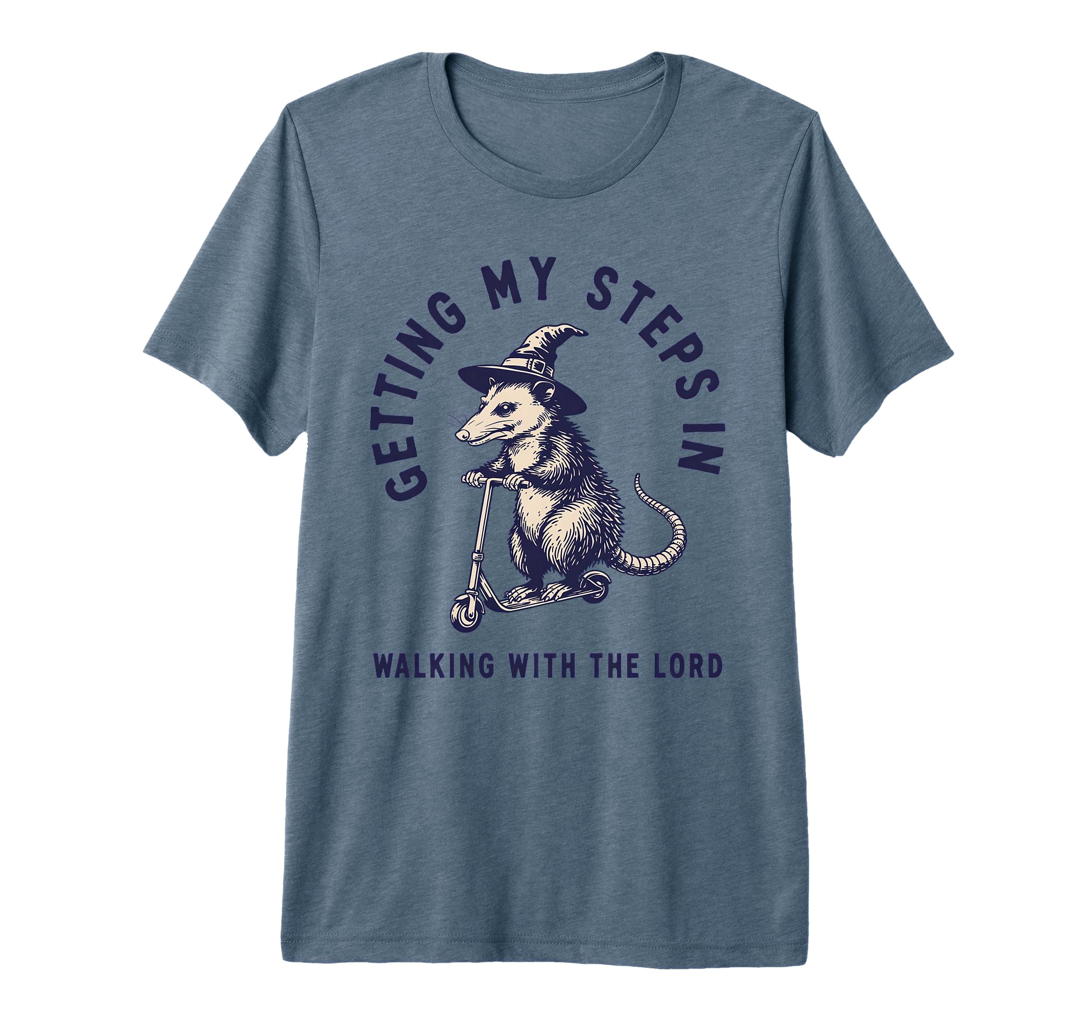 Getting My Steps Walking Lord Opossum T-Shirt - Minimalist Print Unisex - T-Shirt, Sweatshirt, Hoodie