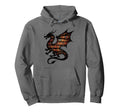 Book Lover Bookworm Reading Books Dragon Hoodie - Minimalist Print Unisex - T-Shirt, Sweatshirt, Hoodie