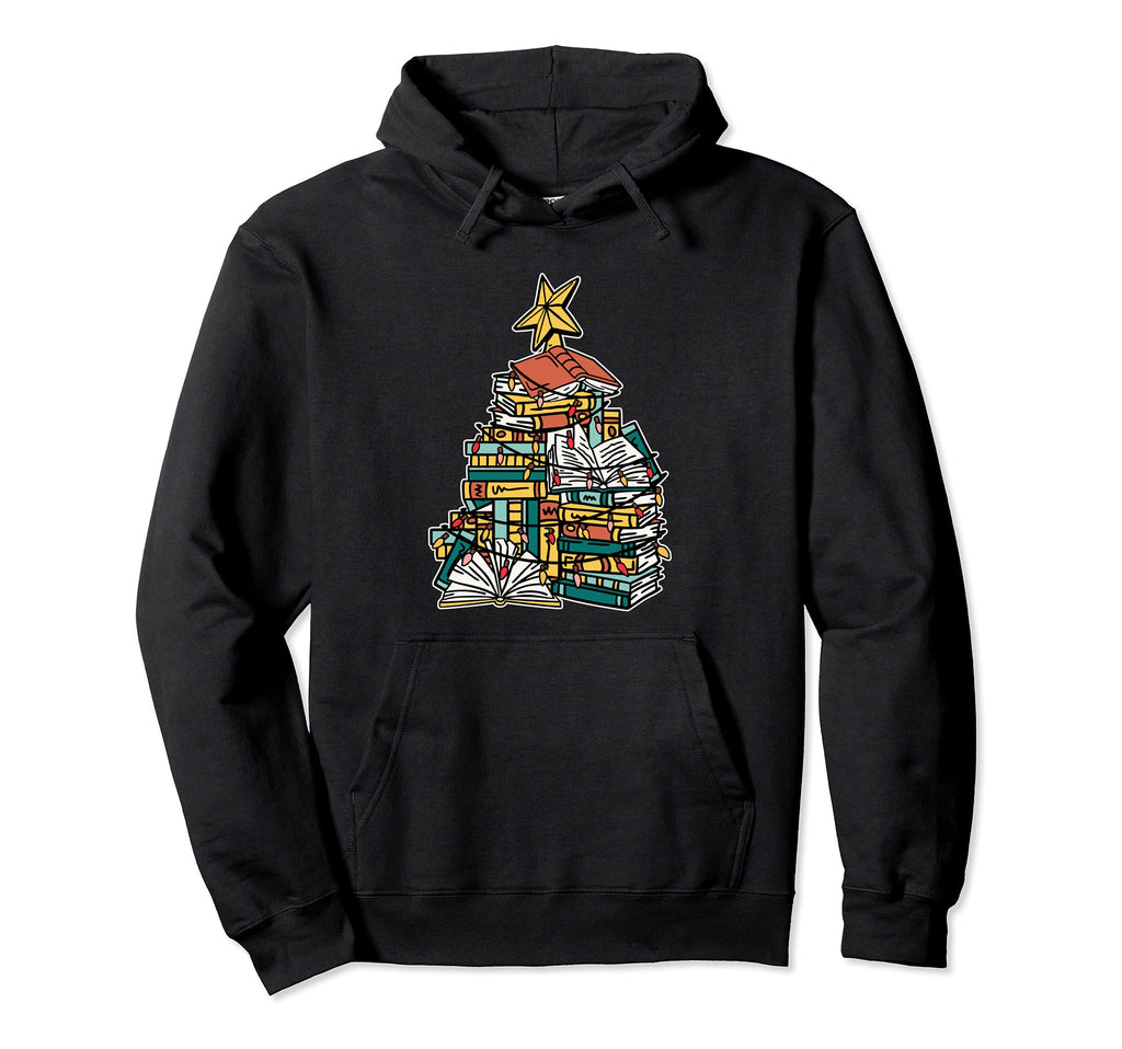 Book Lover Tree Reading Nerd Hoodie - Graphic Print Men Women - T-Shirt, Sweatshirt, Hoodie