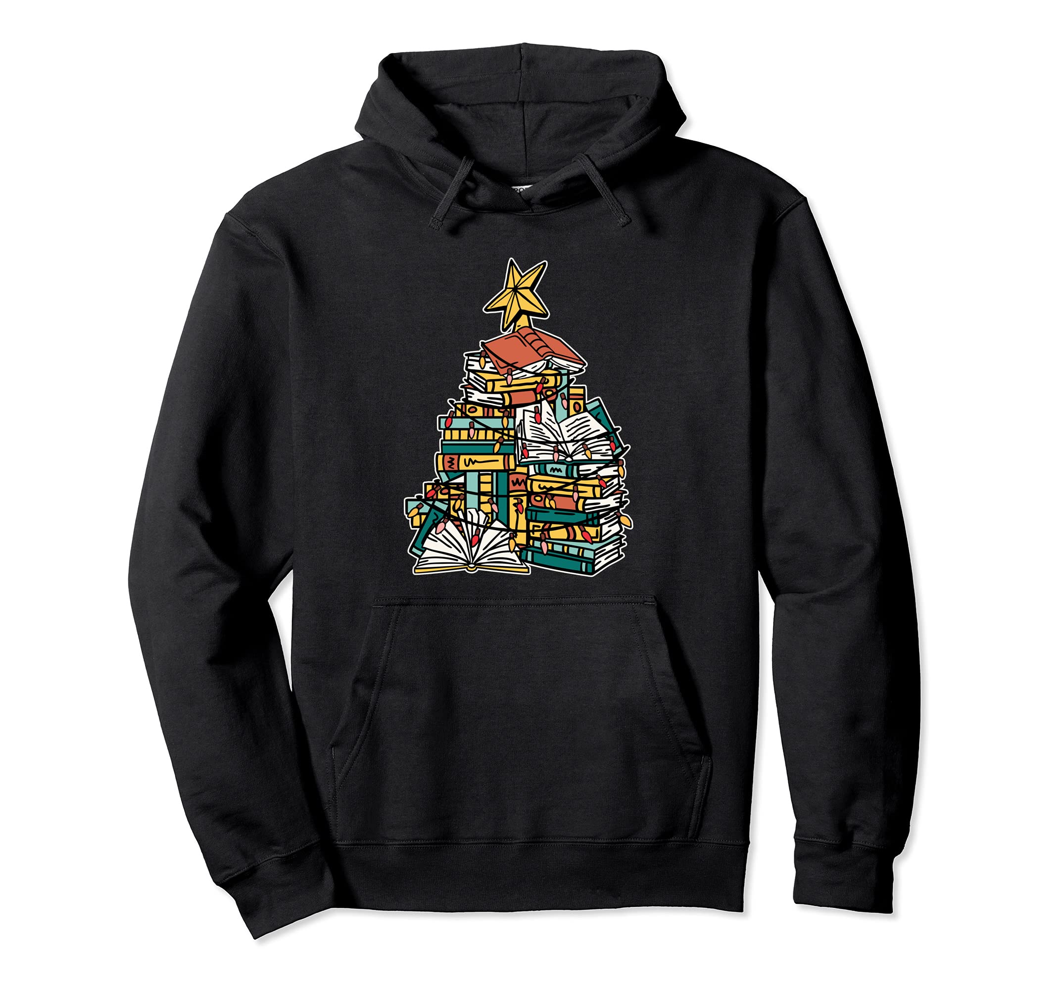 Book Lover Tree Reading Nerd Hoodie - Graphic Print Men Women - T-Shirt, Sweatshirt, Hoodie