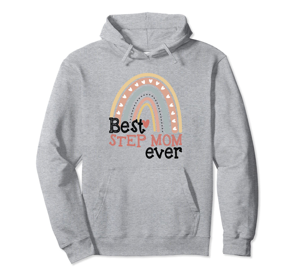 Best Step Mom Ever Boho Rainbow Step Mom Hoodie - Novelty Apparel Unisex - T-Shirt, Sweatshirt, Hoodie