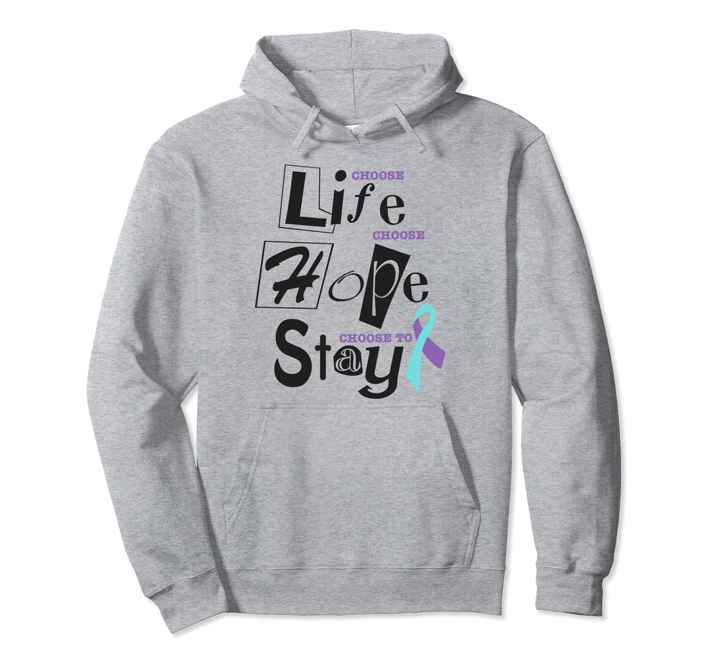 Choose Life Support Survivor Suicide Hoodie - Aesthetic Graphic for Adults - T-Shirt, Sweatshirt, Hoodie