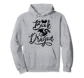 Funny Bookworm Reading Book Dragon 1 Hoodie - Trendy Graphic Men Women - T-Shirt, Sweatshirt, Hoodie