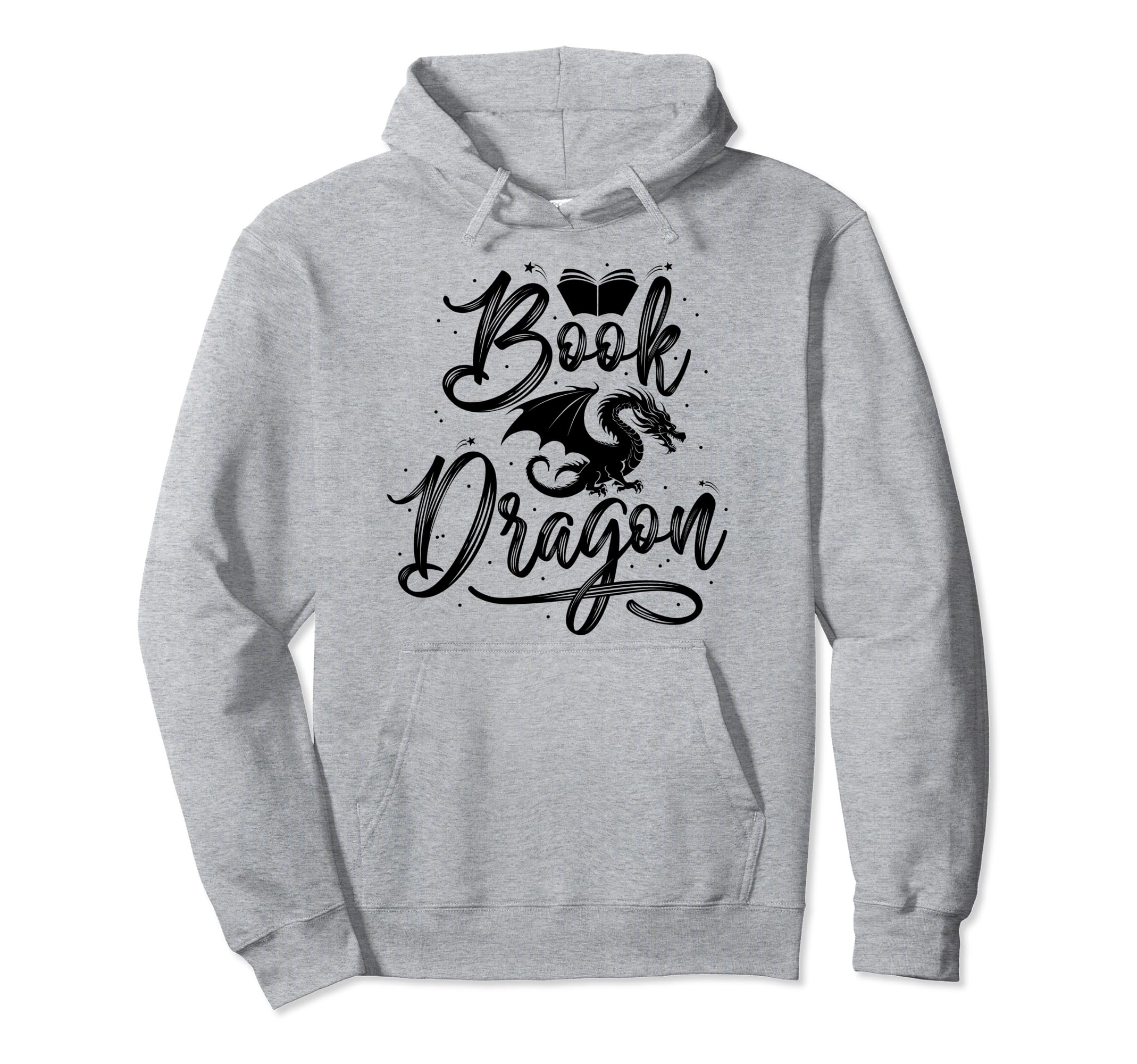 Funny Bookworm Reading Book Dragon 1 Hoodie - Trendy Graphic Men Women - T-Shirt, Sweatshirt, Hoodie