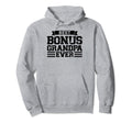 Best Bonus Grandpa Ever Stepgrandfather Hoodie - Unique Graphic Unisex - T-Shirt, Sweatshirt, Hoodie