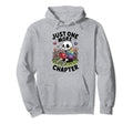 Book Reading Skeleton Just One More Hoodie - Novelty Apparel for Adults - T-Shirt, Sweatshirt, Hoodie