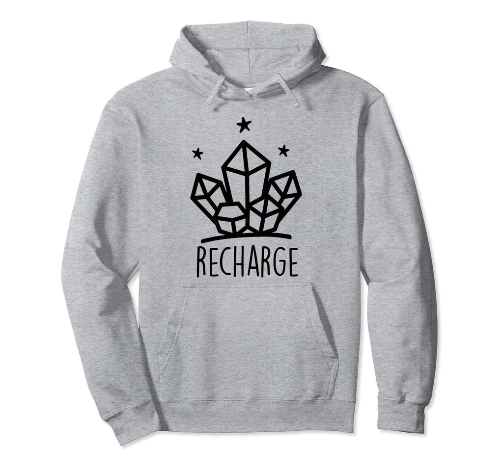 Metaphysical Crystal Recharge Energy Hoodie - Unique Graphic for Adults - T-Shirt, Sweatshirt, Hoodie