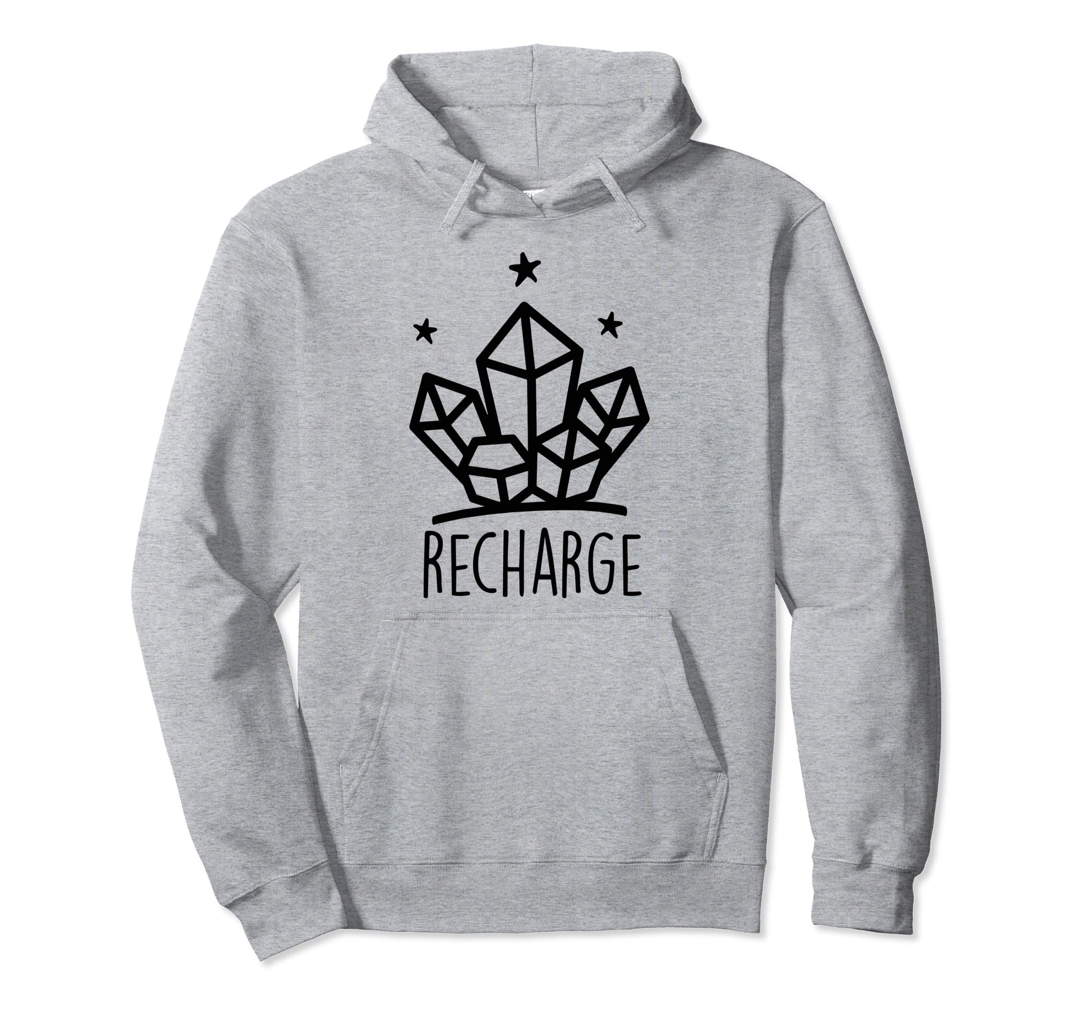 Metaphysical Crystal Recharge Energy Hoodie - Unique Graphic for Adults - T-Shirt, Sweatshirt, Hoodie