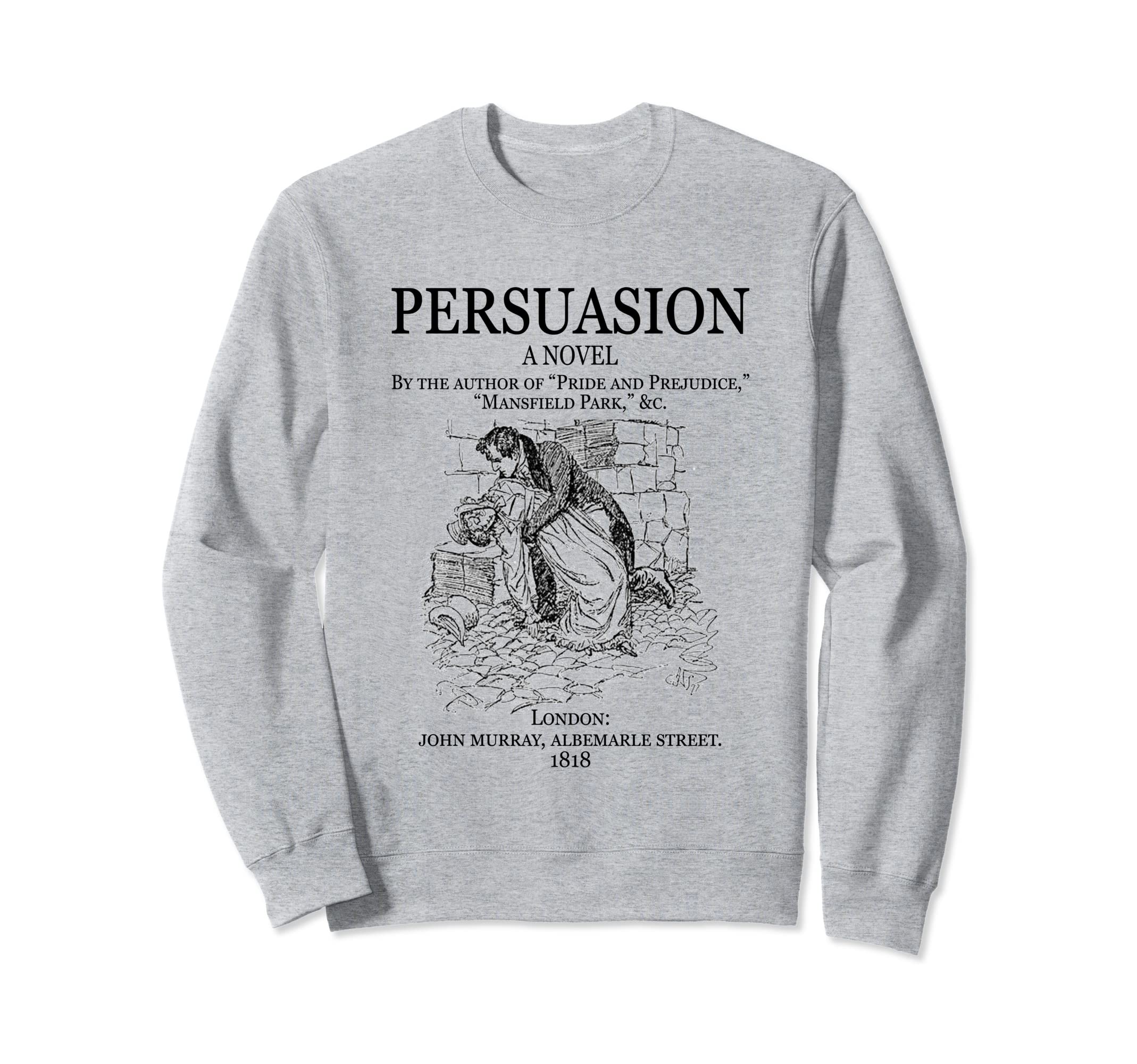 Jane Austen Persuasion Book Cover Sweatshirt - Minimalist Print Unisex - T-Shirt, Sweatshirt, Hoodie