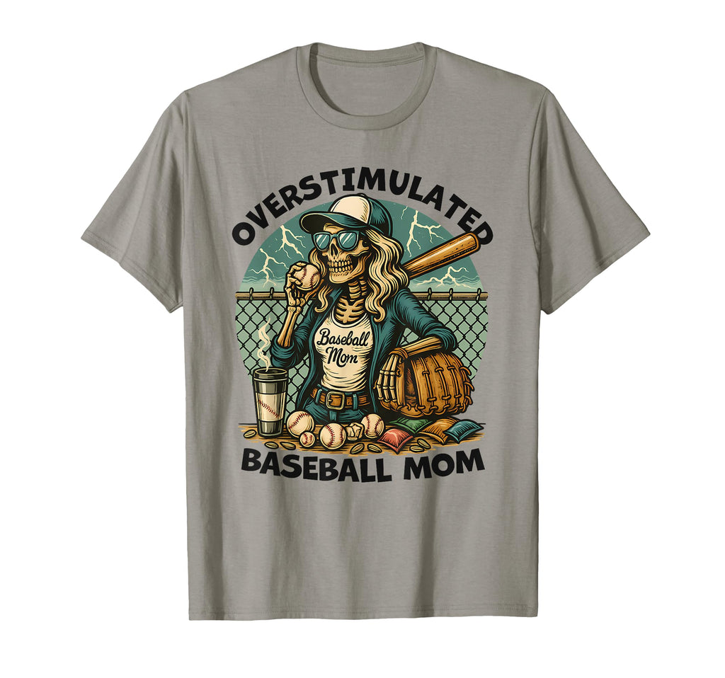 Funny Skeleton Overstimulated T-Shirt - Casual Everyday Wear Unisex - T-Shirt, Sweatshirt, Hoodie