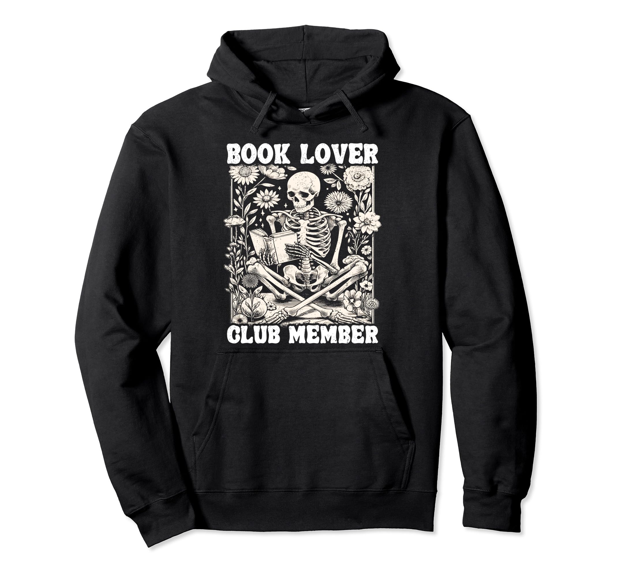 Book Lover Club Member Bookworm Hoodie - Custom Art Print for Adults - T-Shirt, Sweatshirt, Hoodie