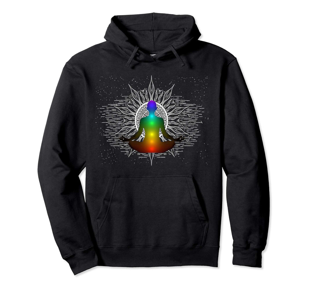 Chakra Meditation Mandala Hoodie - Trendy Graphic Unisex - T-Shirt, Sweatshirt, Hoodie