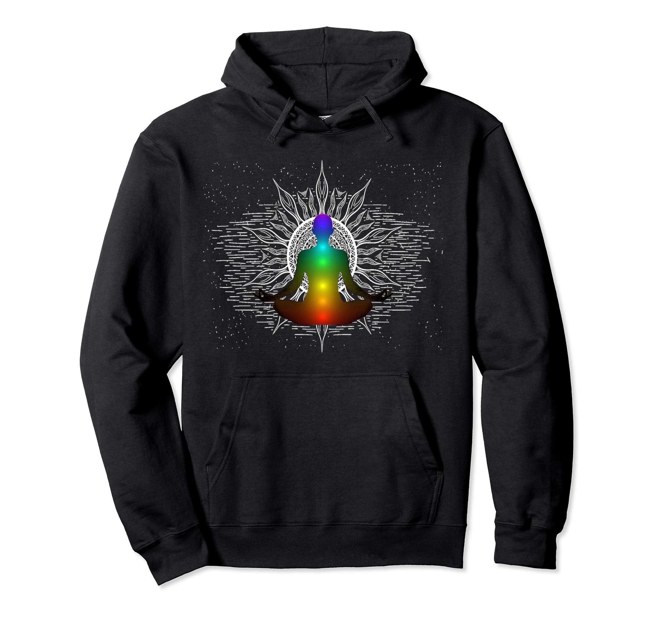 Chakra Meditation Mandala Hoodie - Trendy Graphic Unisex - T-Shirt, Sweatshirt, Hoodie