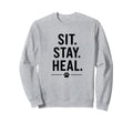 Sit Stay Heal Therapy Dog Sweatshirt - Casual Everyday Wear for Adults - T-Shirt, Sweatshirt, Hoodie