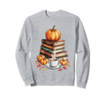 Books Coffee Fall Leaves And Sweatshirt - Custom Art Print Men Women - T-Shirt, Sweatshirt, Hoodie