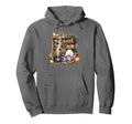 Halloween Bookshelf Hoodie - Casual Everyday Wear Men Women - T-Shirt, Sweatshirt, Hoodie