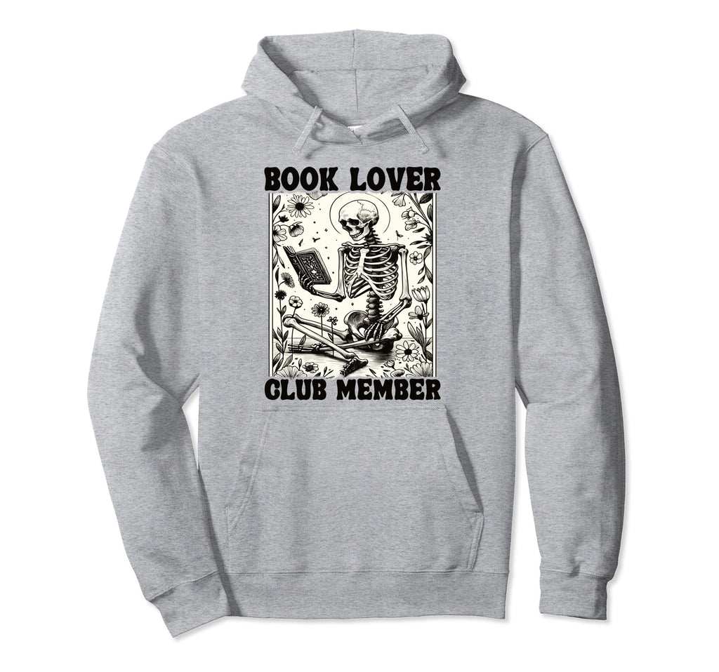 Book Lover Club Member Bookworm Floral Hoodie - Graphic Print Men Women - T-Shirt, Sweatshirt, Hoodie