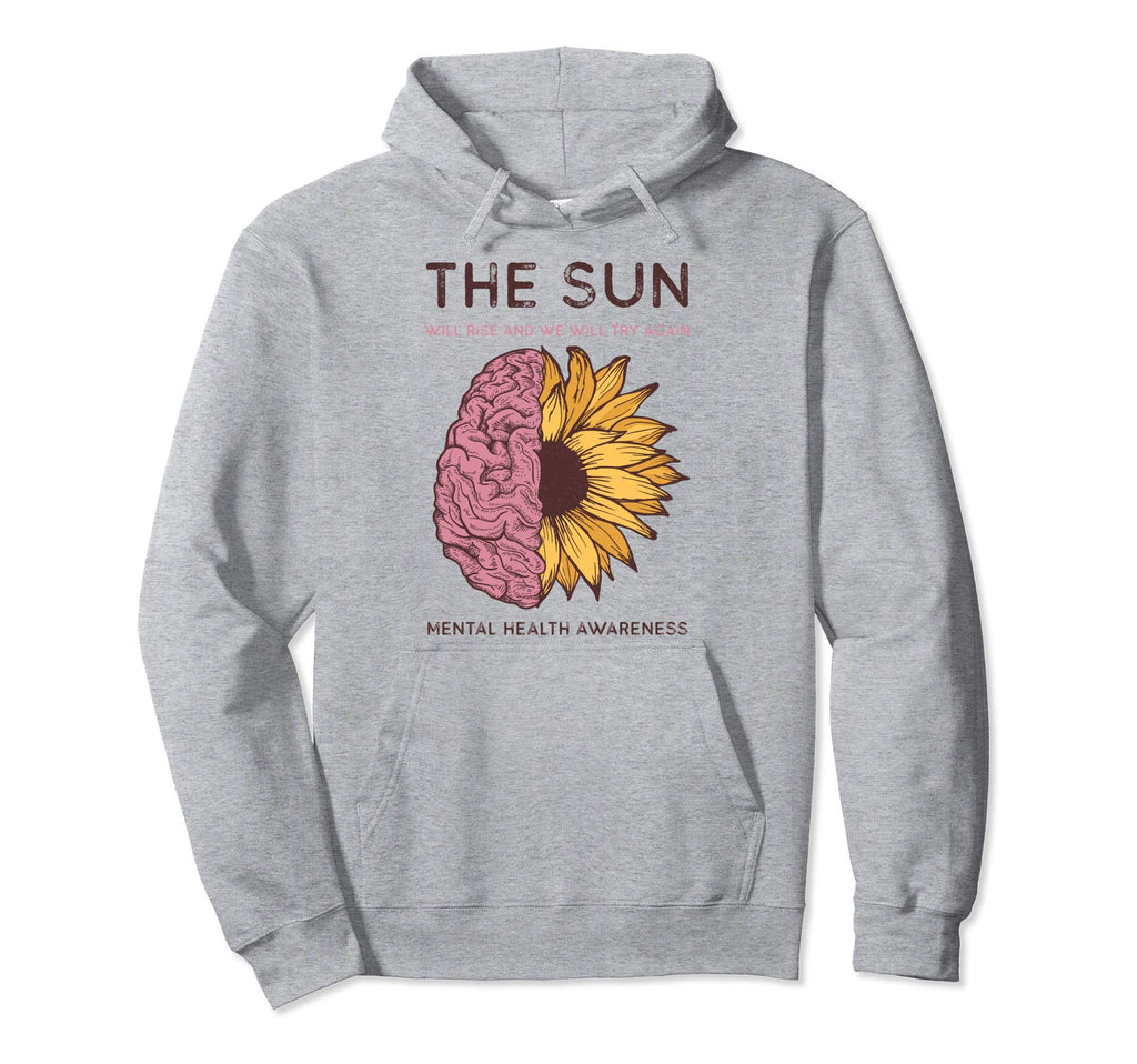 Mental Health Awareness Month Sun Hoodie - Casual Everyday Wear Unisex - T-Shirt, Sweatshirt, Hoodie