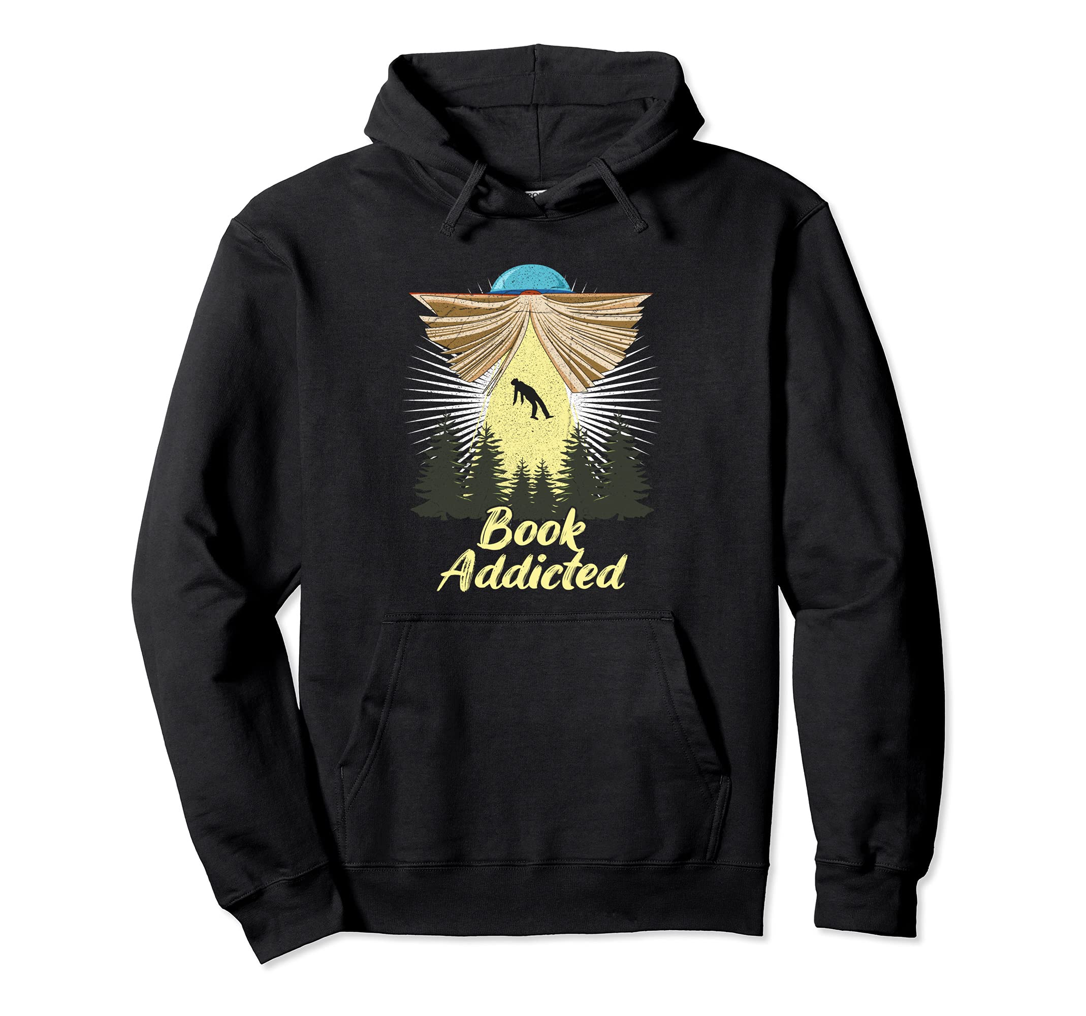 Book Nerd Bookworm Hoodie - Custom Art Print Men Women - T-Shirt, Sweatshirt, Hoodie