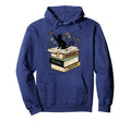 Fantasy Drama Tragedy Cat Book Lover Hoodie - Novelty Apparel for Adults - T-Shirt, Sweatshirt, Hoodie