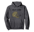 Self Care Green Frog Hoodie - Fun Novelty Design for Adults - T-Shirt, Sweatshirt, Hoodie