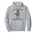 Hold Partner Im Overstimulated Cowboy Hoodie - Graphic Print for Adults - T-Shirt, Sweatshirt, Hoodie