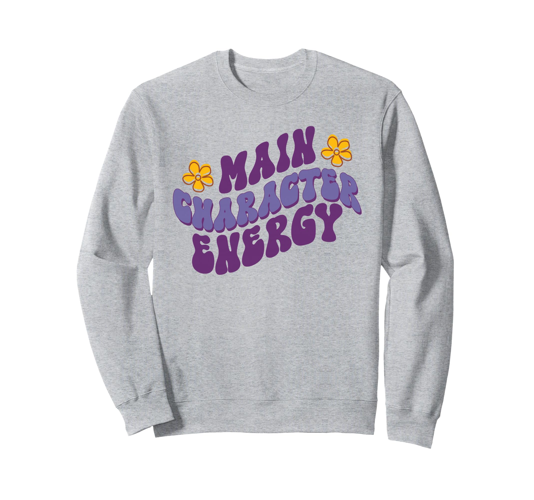 Main Character Energy Self Care Sweatshirt - Minimalist Print Men Women - T-Shirt, Sweatshirt, Hoodie