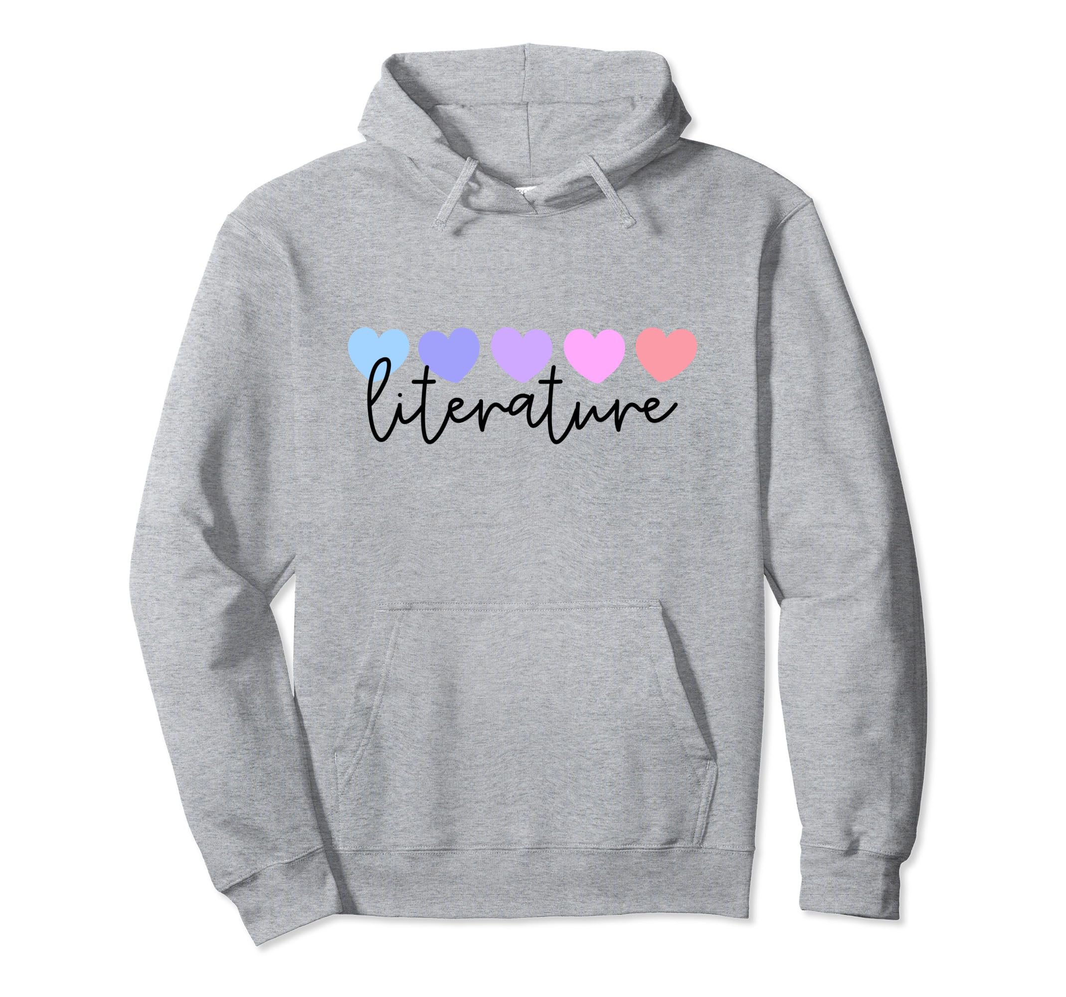 Literature Lover Heart Or Mom Hoodie - Casual Everyday Wear Men Women - T-Shirt, Sweatshirt, Hoodie