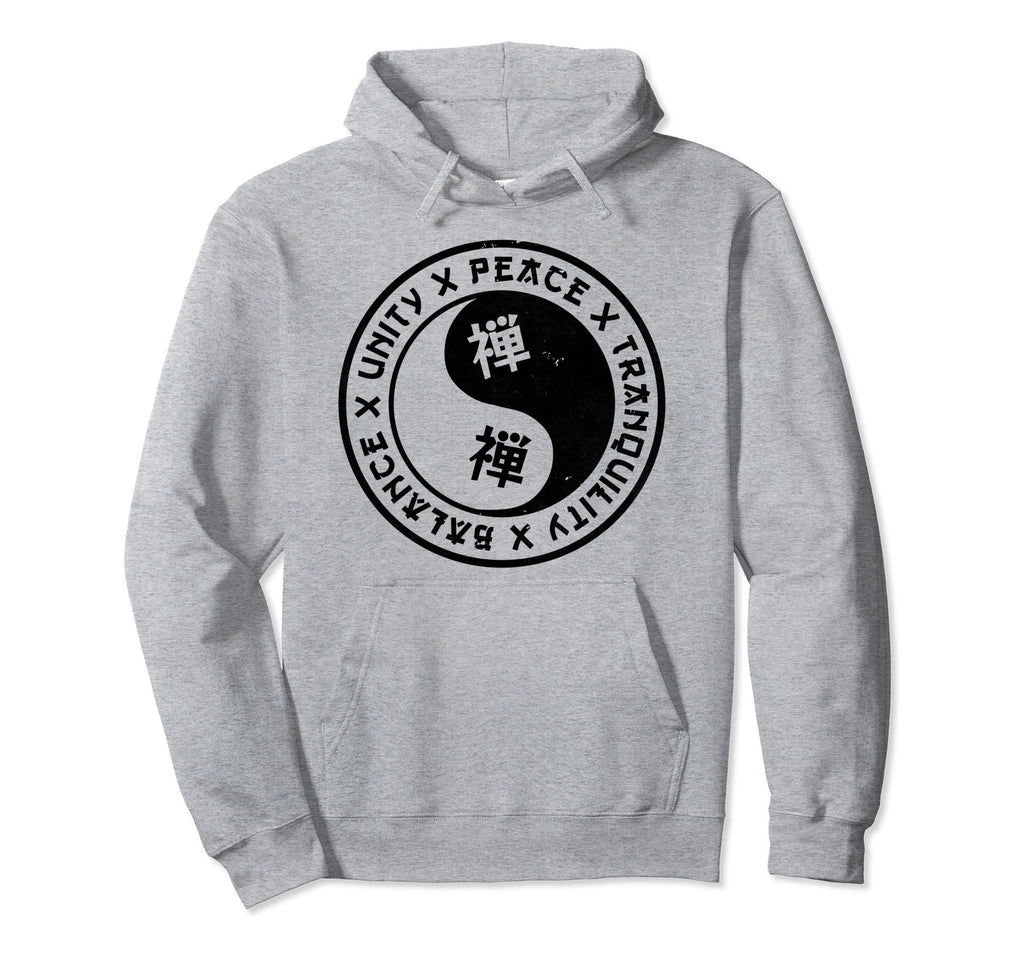 Yin Yang Balance Unity Peace Hoodie - Trendy Graphic for Adults - T-Shirt, Sweatshirt, Hoodie