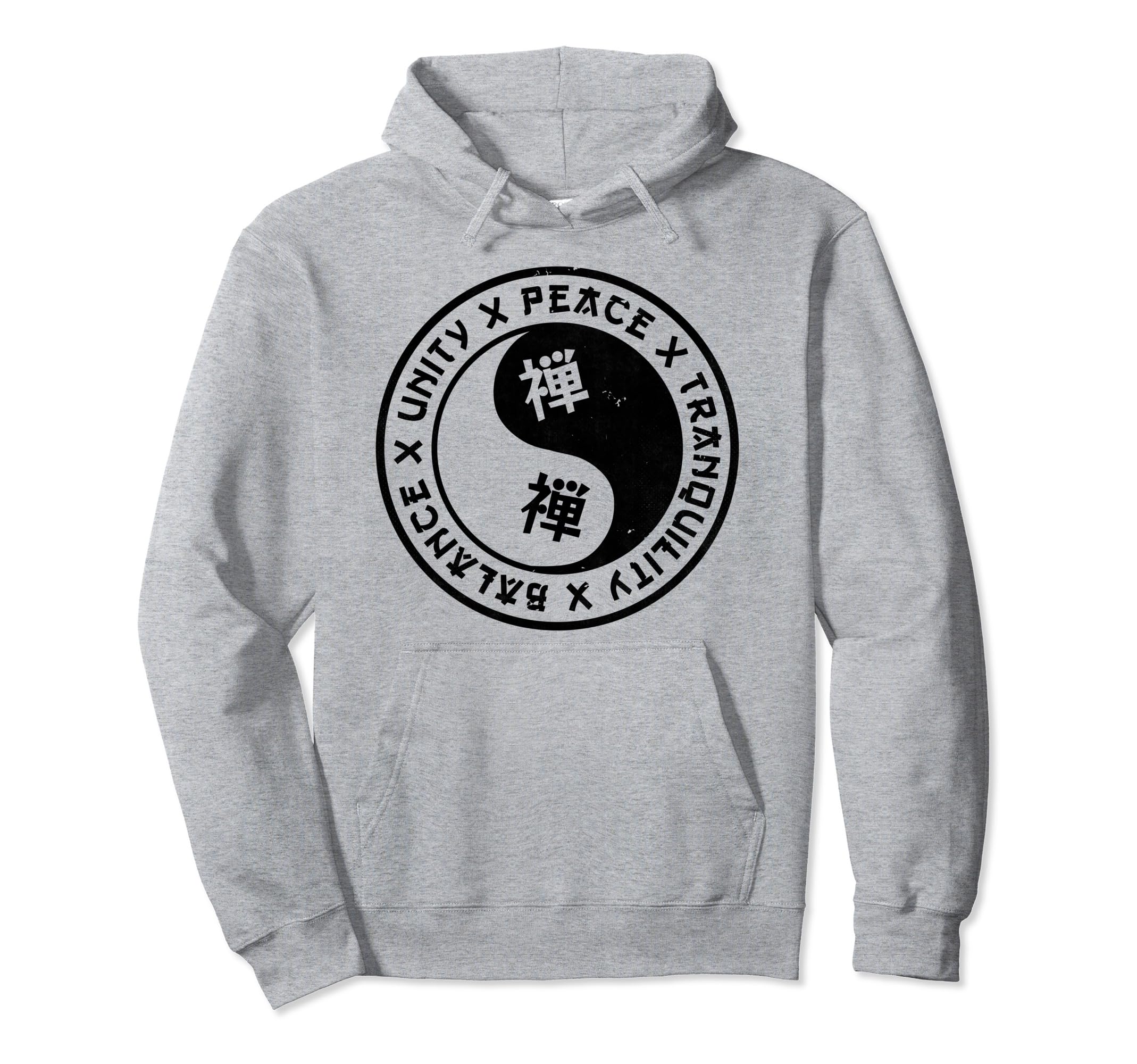 Yin Yang Balance Unity Peace Hoodie - Trendy Graphic for Adults - T-Shirt, Sweatshirt, Hoodie