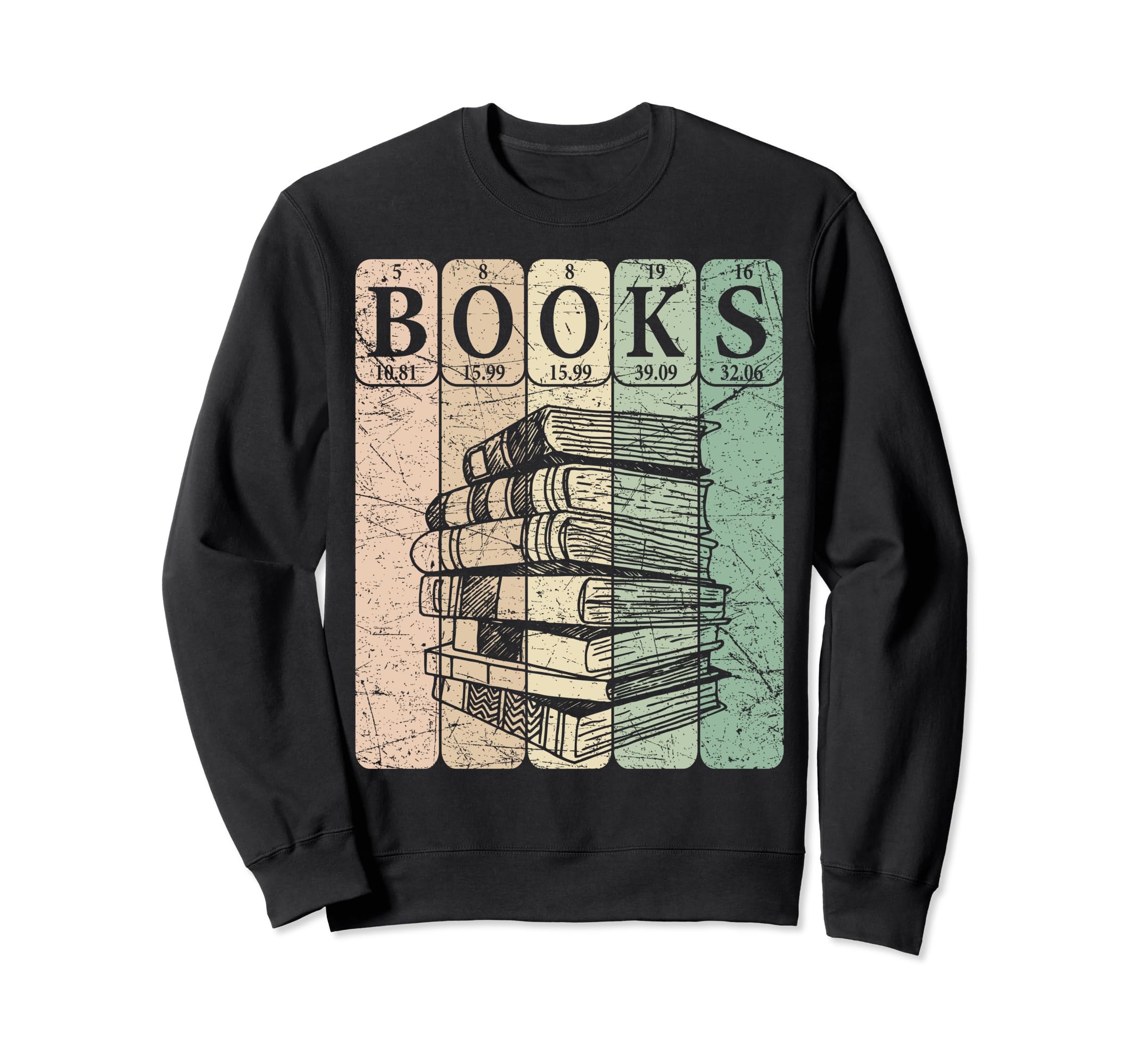 Book Reader Periodic Table Sweatshirt - Novelty Apparel for Adults - T-Shirt, Sweatshirt, Hoodie
