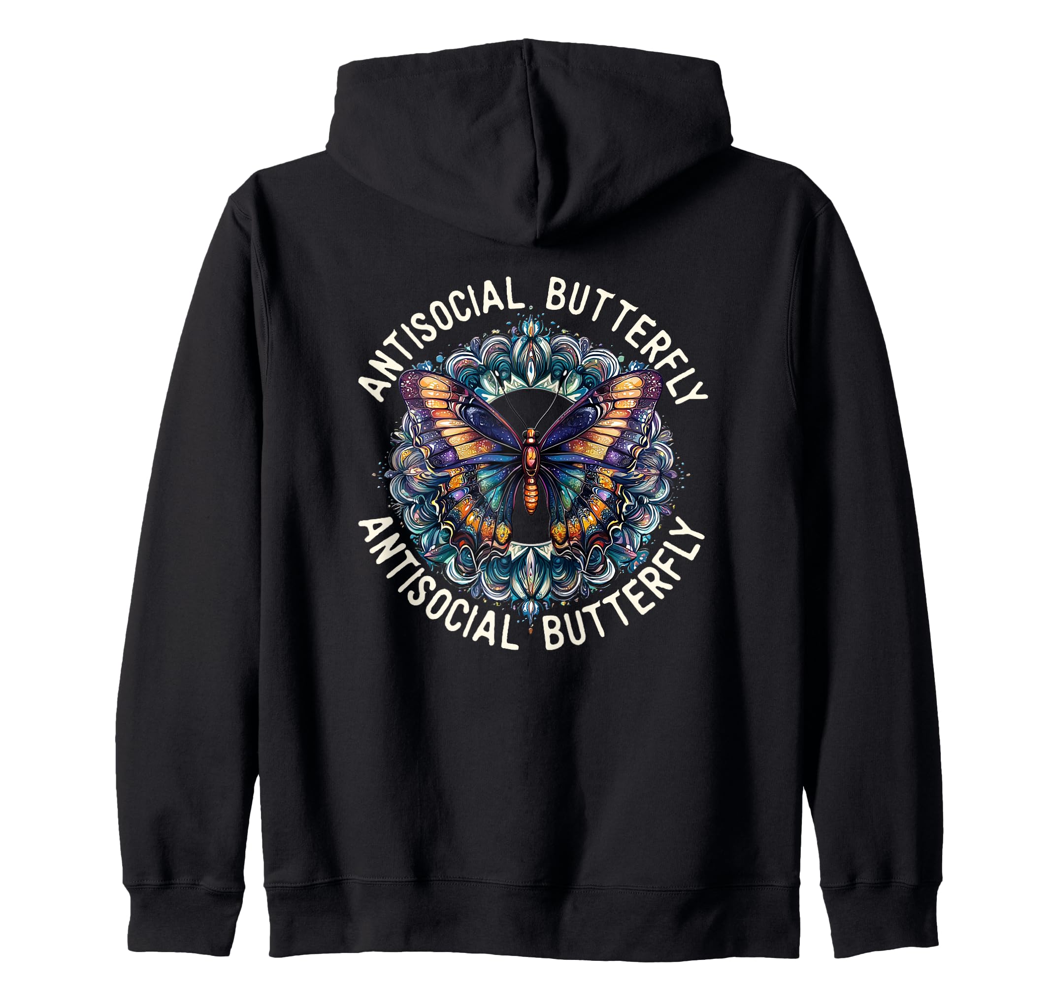 Antisocial Butterfly Gift Sweatshirt - Fun Novelty Design for Adults - T-Shirt, Sweatshirt, Hoodie