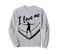 I Love Me Selfcare Simple Unique Black Sweatshirt - Minimalist Print Unisex - T-Shirt, Sweatshirt, Hoodie