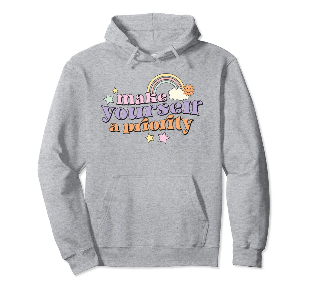 Make Yourself Priority Self Love Club Hoodie - Aesthetic Graphic Unisex - T-Shirt, Sweatshirt, Hoodie