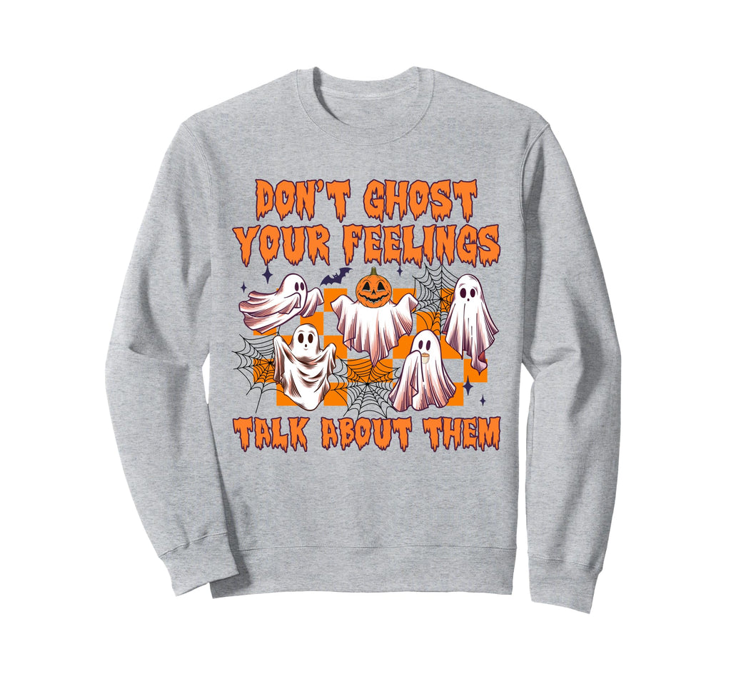 Halloween Spooky Mental Health Sweatshirt - Novelty Apparel for Adults - T-Shirt, Sweatshirt, Hoodie