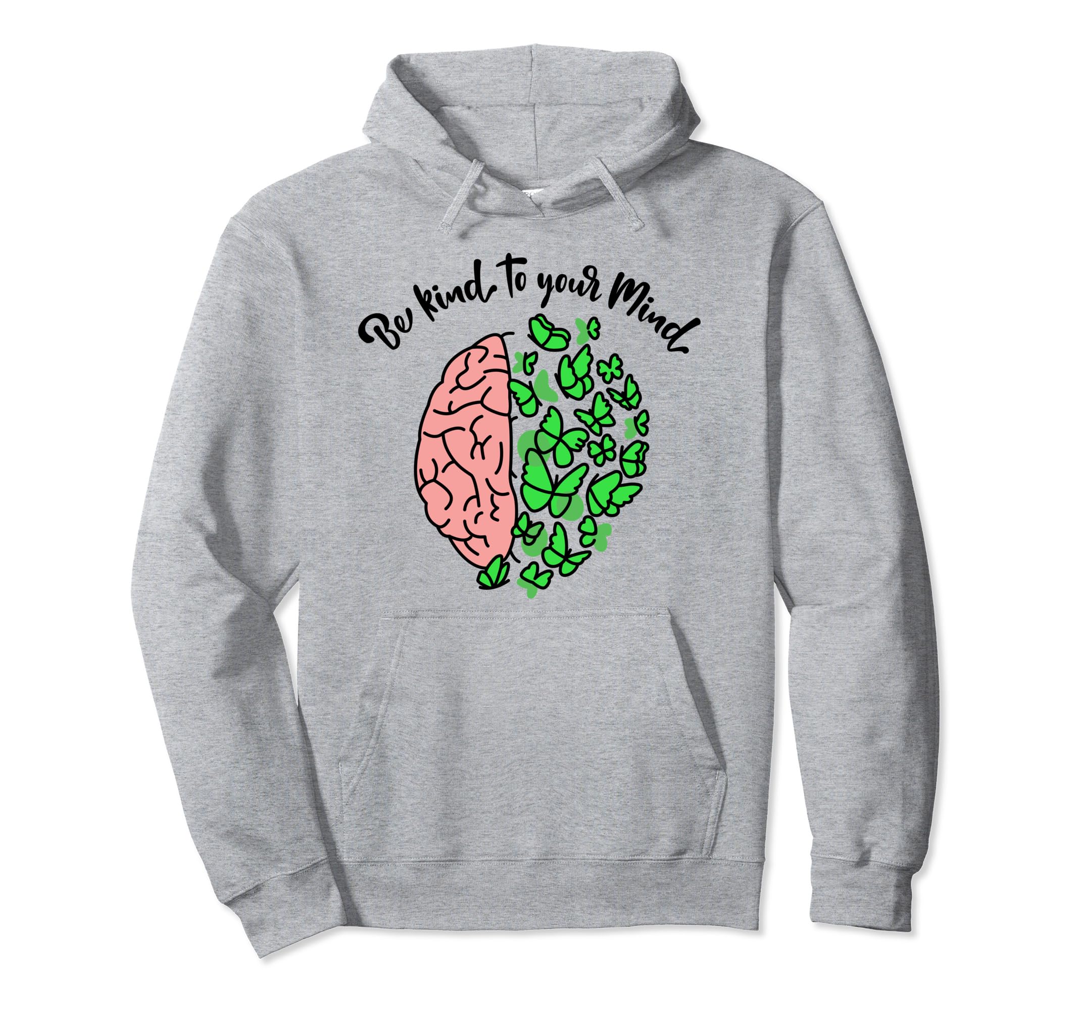 Kind To Mind Depression Mental Health Hoodie - Trendy Graphic for Adults - T-Shirt, Sweatshirt, Hoodie