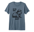 Cowboy Capybara Go Now Git Funny T-Shirt - Aesthetic Graphic for Adults - T-Shirt, Sweatshirt, Hoodie