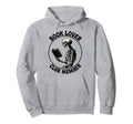 Book Lover Club Member Skeleton Hoodie - Minimalist Print for Adults - T-Shirt, Sweatshirt, Hoodie