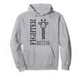 Warrior Brain Illness Animal Fighter Mental Hoodie - Graphic Print Unisex - T-Shirt, Sweatshirt, Hoodie