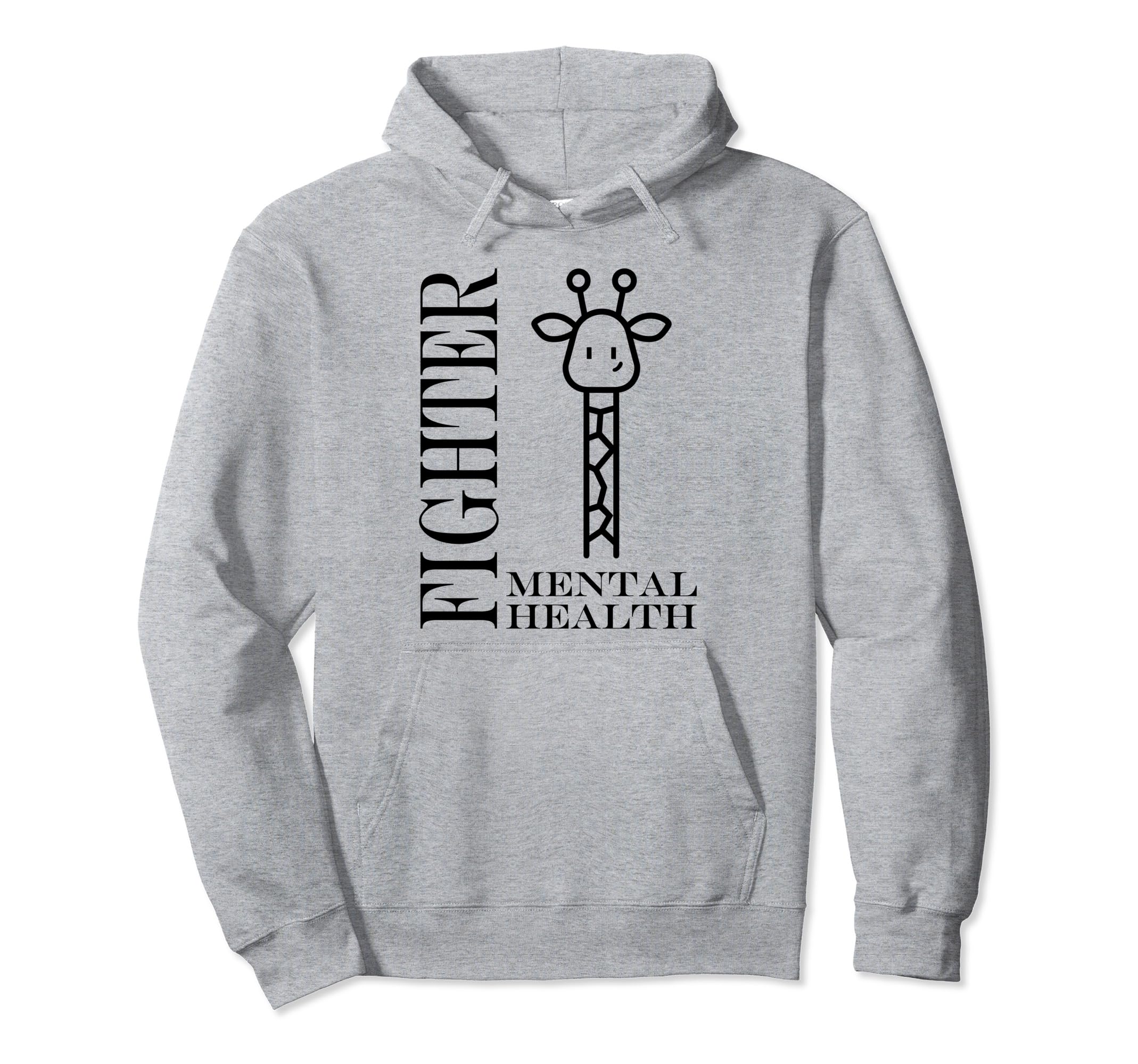 Warrior Brain Illness Animal Fighter Mental Hoodie - Graphic Print Unisex - T-Shirt, Sweatshirt, Hoodie