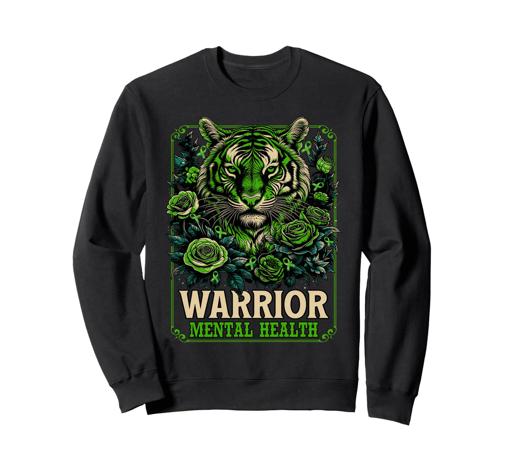 Mental Health Awareness Strong Tiger Sweatshirt - Minimalist Print Unisex - T-Shirt, Sweatshirt, Hoodie