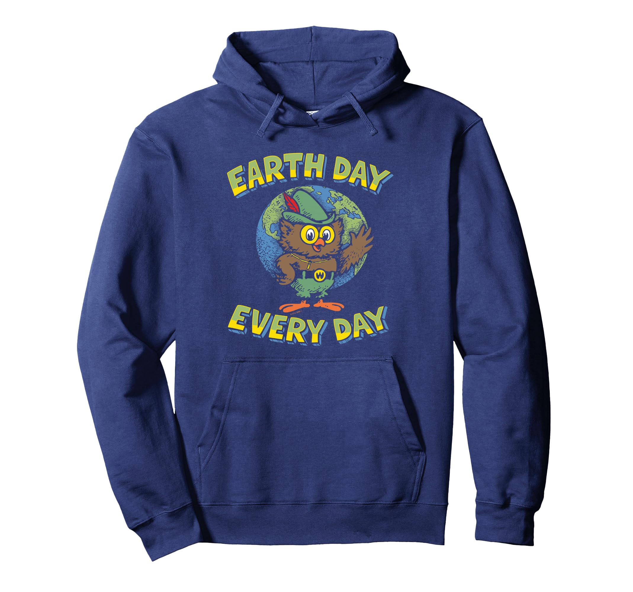 Earth Day Every Day Woodsy Owl Give Hoot 70S Hoodie - Unique Graphic Unisex - T-Shirt, Sweatshirt, Hoodie