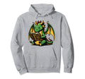 Dragon Reading Book Bookworm Books Hoodie - Fun Novelty Design for Adults - T-Shirt, Sweatshirt, Hoodie