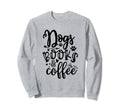 Dogs Books And Coffee Funny Dog Lover Sweatshirt - Minimalist Print Unisex - T-Shirt, Sweatshirt, Hoodie
