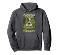 Camping And Dogs Are My Therapy Hoodie - Graphic Print for Adults - T-Shirt, Sweatshirt, Hoodie